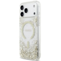 Guess Resin Bottom Glitter MagSafe Case for iPhone 18 Pro Max / 17 Pro Max - Gold