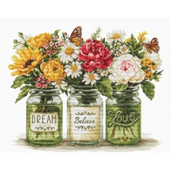 Luca S Cross Stitch Kit "Dream Before Love" 29x23 cm SB7064