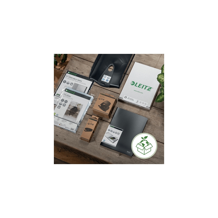 Leitz Recycle Papierkorb Apaļš Pārstrādāta plastmasa Melns – 4