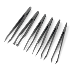 OEM Antimagnetic Plastic Tweezer Set 6 pcs