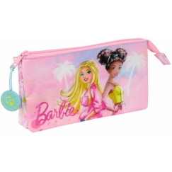 Safta Trigubas penalas Barbie Painterly Pink Sky Blue 22 x 12 x 3 cm