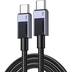 USB-kaabel Ugreen USB-C - USB-C 0,5 m Musta-hall (55764)