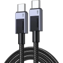 Кабель USB Ugreen USB-C - USB-C 0,5 м Черно-серый (55764)