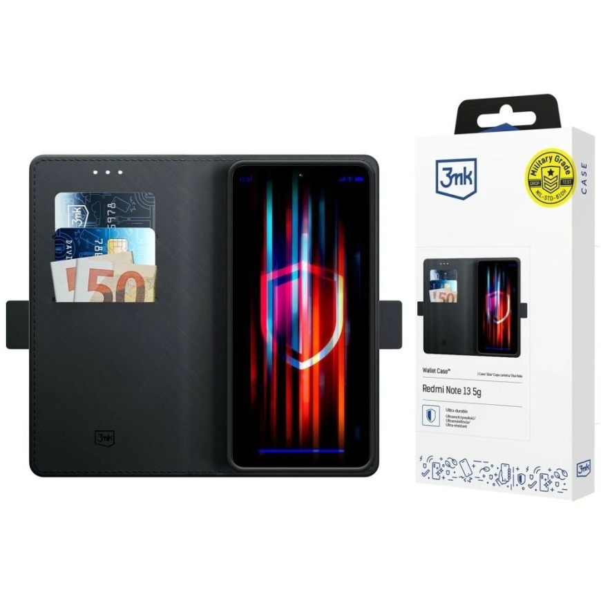 3mk Wallet Case Xiaomi 17T melns