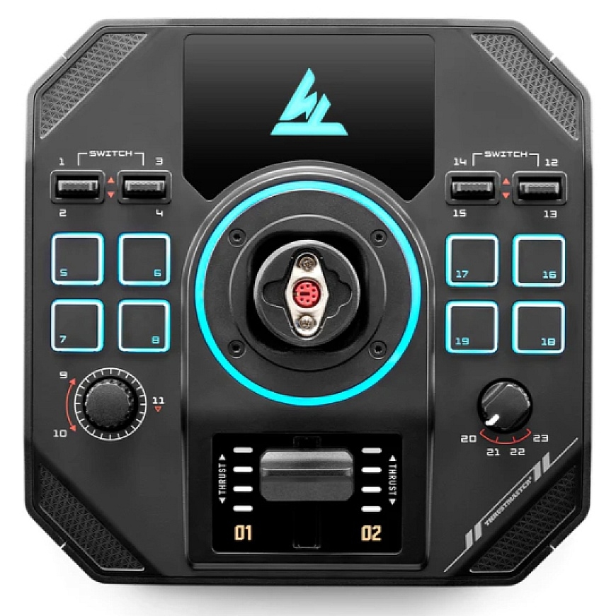 Thrustmaster Sol-R 4 HOTAS Black USB Joystick + engine control lever Analogue / Digital PC – 5
