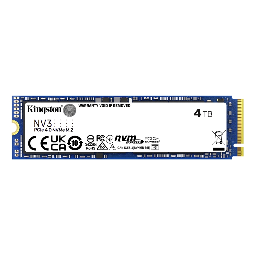 Kingston Technology NV3 4 TB M.2 PCI Express 4.0 NVMe 3D NAND – 3