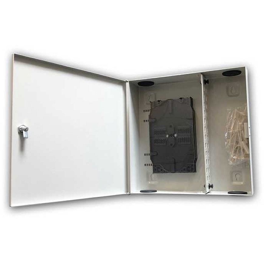 Datacom Technology DATACOM Wall mounted optical switchboard 24 SC simplex (Light) gray – 2