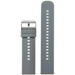 Pacific Rubber Watch Strap U27 - tummanharmaa/hopea - 22mm