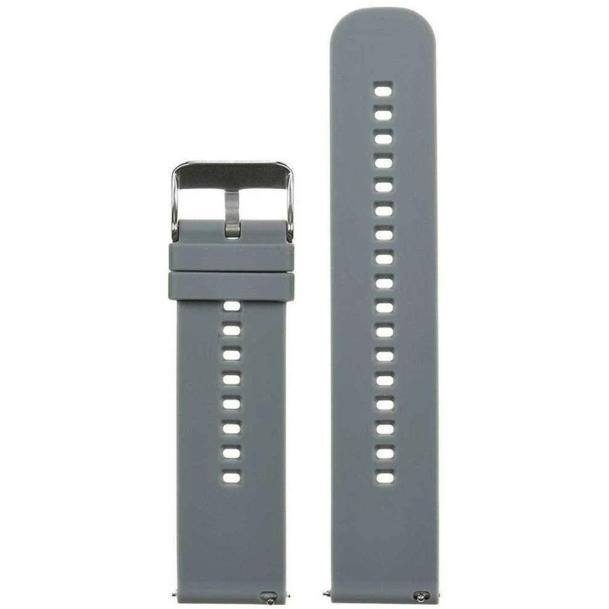 Pacific Rubber Watch Strap U27 - Dark Gray/Silver - 22mm – 2
