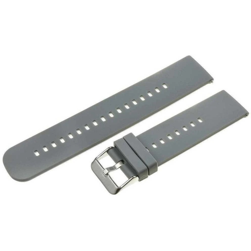 Pacific Rubber Watch Strap U27 - Dark Gray/Silver - 22mm – 3