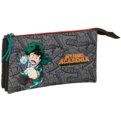 Safta My Hero Academia trijų skyrių rašymo priemonių dėklas