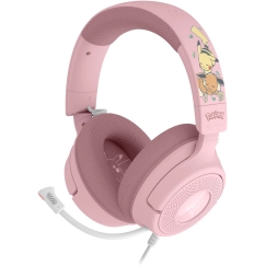 Наушники Razer Kraken V4 X Pokémon Edition для игр, USB-C, 40 мм - Пикачу/Иви