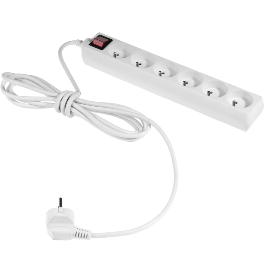 Fixed Extension Cord Plastrol with Six Socket Outlets – 4