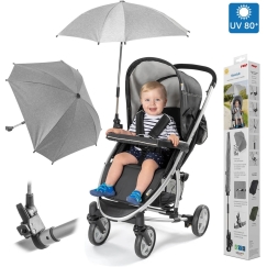 Reer sun umbrella – universal UV 80+ umbrella | gray