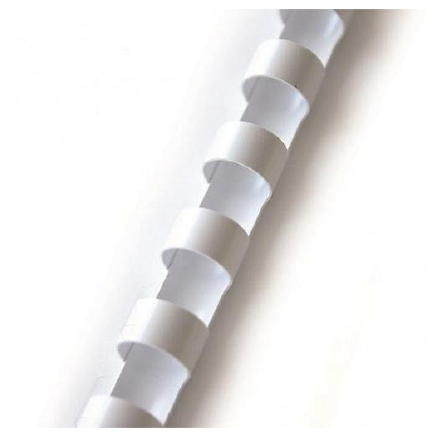 Binding Spiral Forpus Plastic 6 mm, White (100 pcs.)