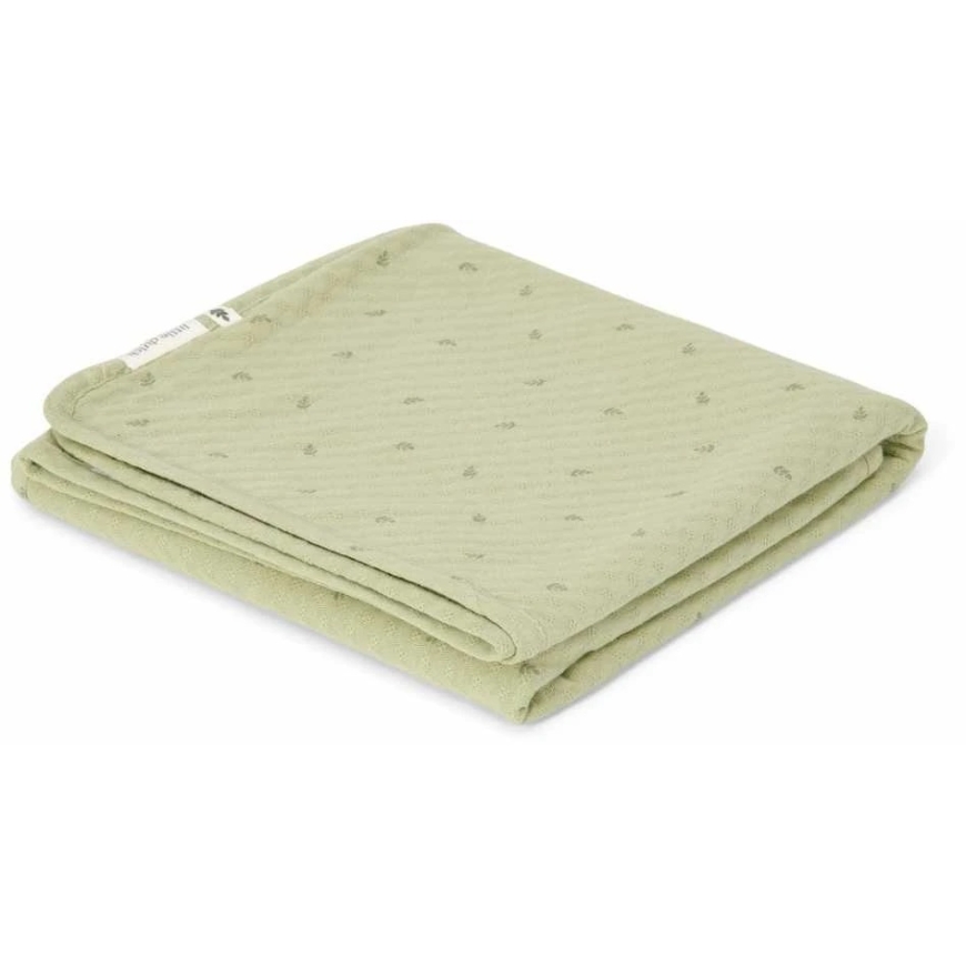 Little Dutch Cot blanket 'Pure Sage Leaves' 110×140 cm