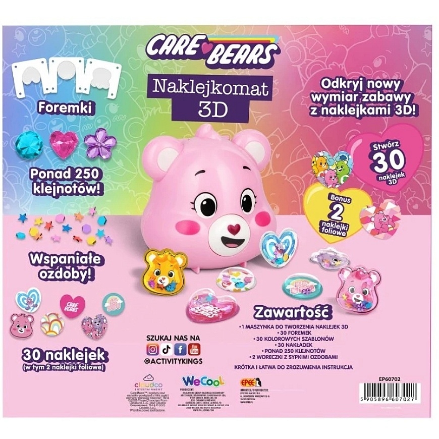 Epee Sticker Machine 3D Care Bears Pink Bear – 4