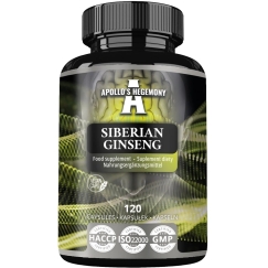 Apollos Hegemony Siberian Ginseng dietary supplement 120 capsules
