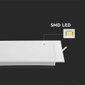 V-tac 24W LED recessed panel, square, white, 4000K