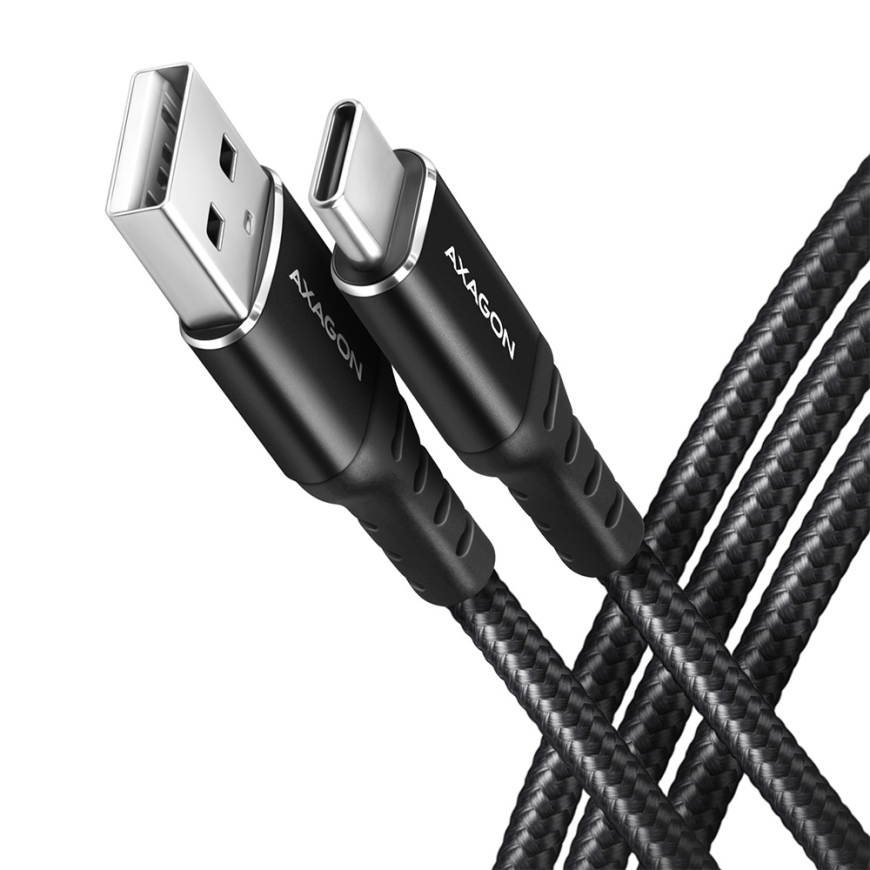 Axagon BUCM-AM10AB USB kabelis USB 2.0 1 m USB A USB C Melns