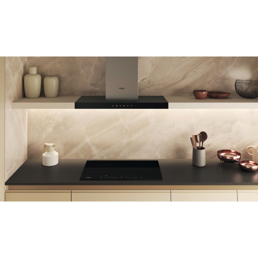 Whirlpool WF S1577 CPNE Black Built-in 77 cm Zone induction hob 4 zone(s) – 4