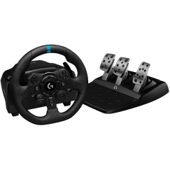 Игровое колесо "Logitech G923 trueforce sim racing wheel for PS5, PS4, PC"