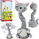 Plush Musical Cat Gray Plush Musical Cat Gray