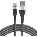 USB-C Cable - everActive CBB-2CG 3A Fast Charging, 480 MB/s Data Transfer, Nylon Protection, Black USB-C Cable - everActive CBB-2CG 3A Fast Charging, 480 MB/s Data Transfer, Nylon Protection, Black