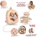 Perletti Milly Bear backpack with plush toy 26cm Perletti Milly Bear backpack with plush toy 26cm