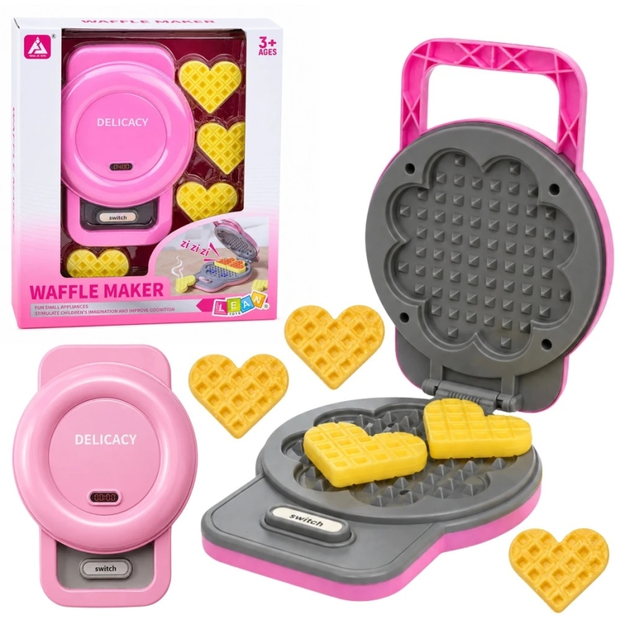 Kids' Waffle Maker Pink and Gray – 3