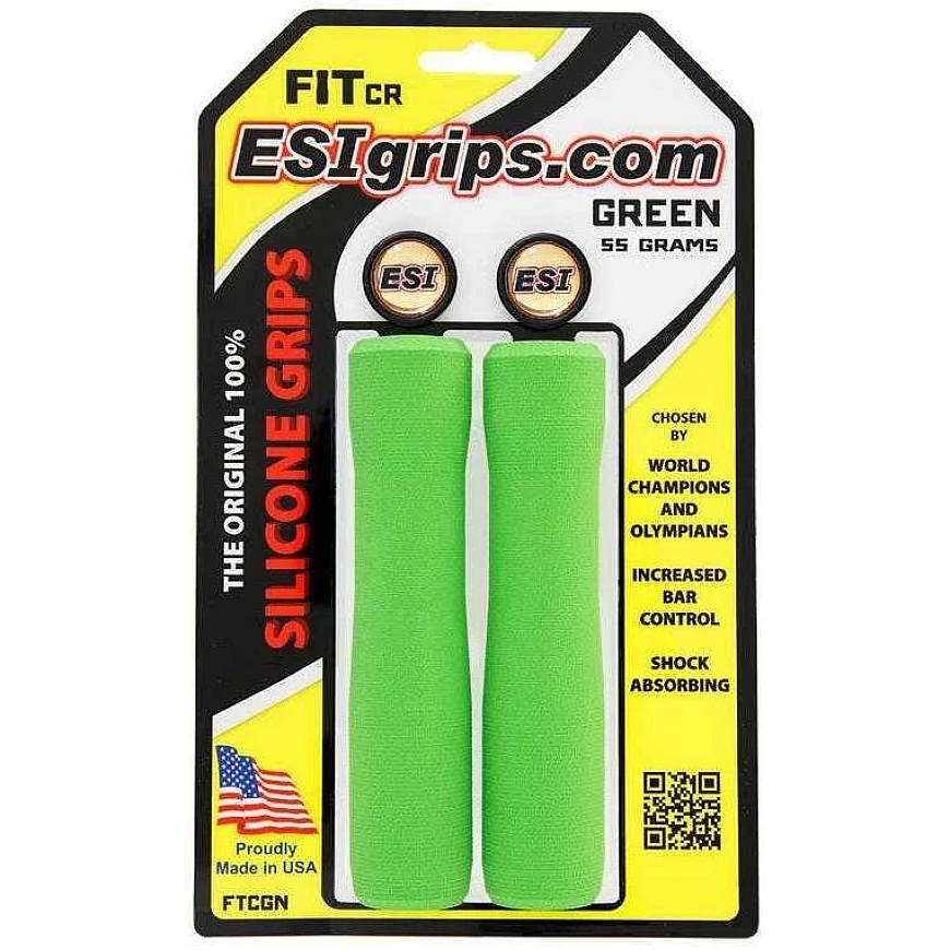 ESI FIT CR Green Handlebar Grips