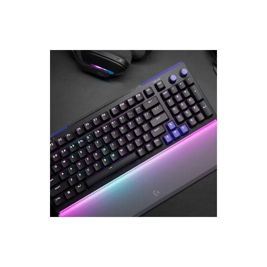 Logitech G512 X Palm Rest 98, transparent acrylic wrist rest for keyboard. – 2