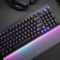 Logitech G512 X Palm Rest 98, transparent acrylic wrist rest for keyboard.