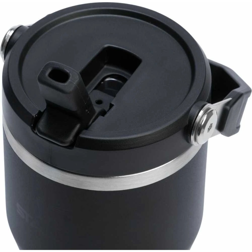 Stanley Iceflow Flip Straw Juodas 2.0 puodelis, 0,59 l – 2