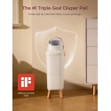MOMCOZY DIAPER CONTAINER WITH PATENTED TRIPLE ODOR ISOLATION SYSTEM MOMCOZY DIAPER CONTAINER WITH PATENTED TRIPLE ODOR ISOLATION SYSTEM
