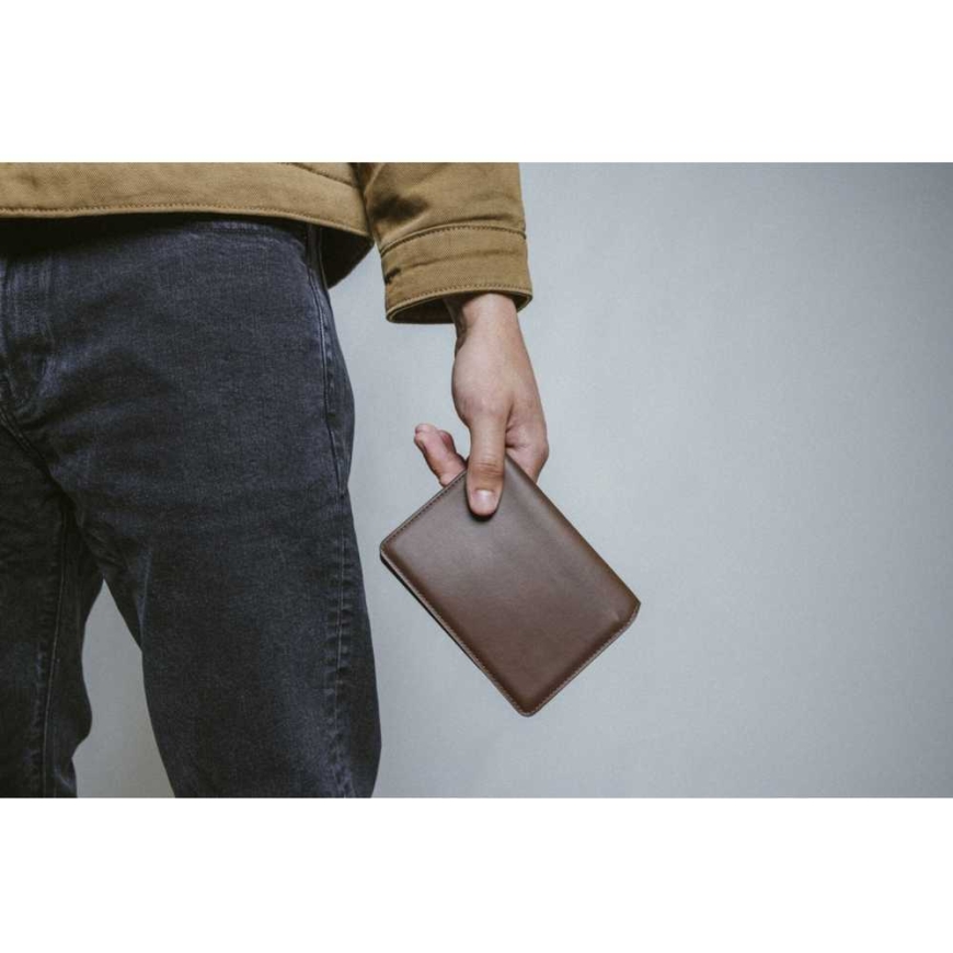 NOMAD Leather Passport Wallet, Rustic Brown