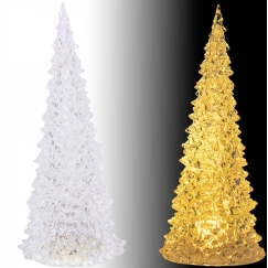 Victoria Sport Decorative Christmas Tree Transparent LED Warm White 27cm