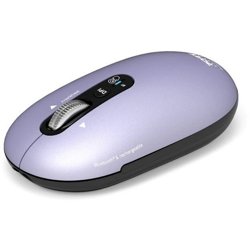 PORT CONNECT Pure MAC, Wireless Rechargeable Mouse, Bluetooth, FreeWheel, 3200 DPI, Iris – 4