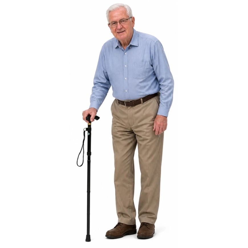 Lean Folding Telescopic Aluminum Crutch 85–95 cm – 4
