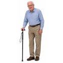 Lean Folding Telescopic Aluminum Crutch 85–95 cm Lean Folding Telescopic Aluminum Crutch 85–95 cm