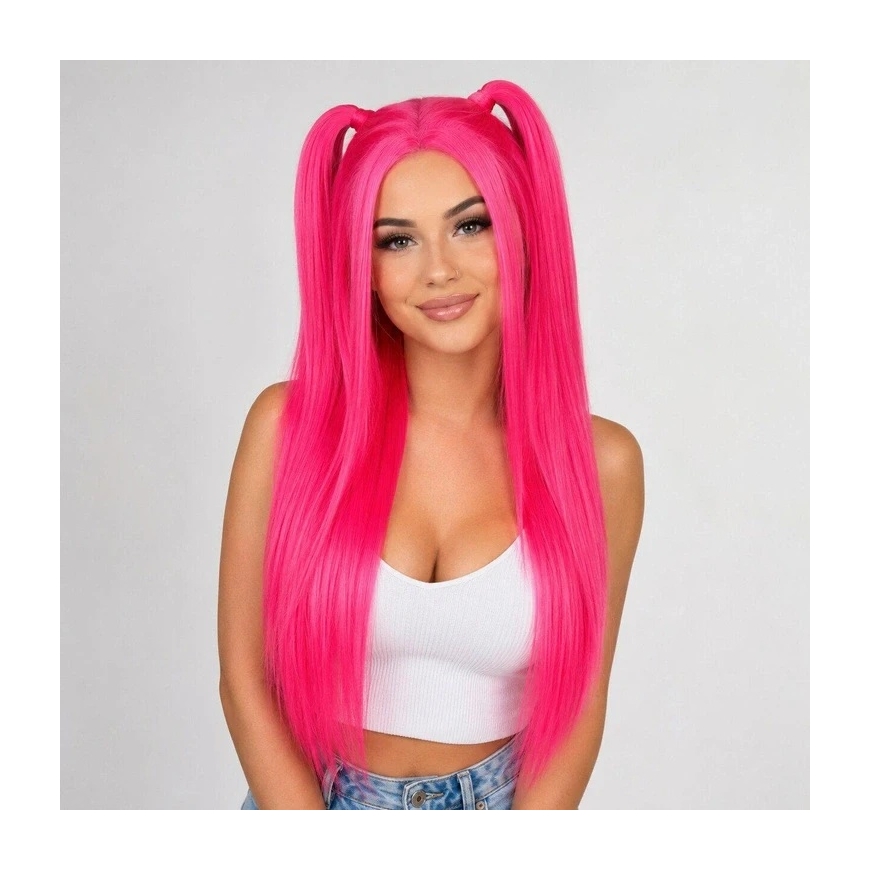 BQ3F Pink Demon Hunter Wig – 4