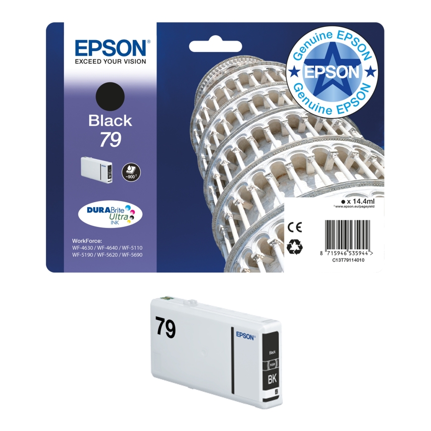 Epson Tower of Pisa 79XL струйный картридж 1 шт Подлинный Высокая (XL) Голубой – 3