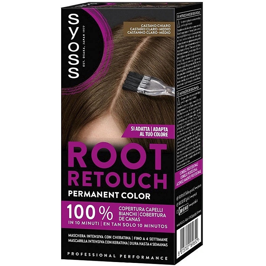 Syoss Root Retouch Mask Root Touch-Up Light-Medium Brown 1 U