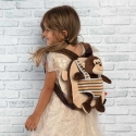 Perletti Max Monkey reversible backpack with plush toy 25cm Perletti Max Monkey reversible backpack with plush toy 25cm
