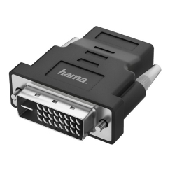 Hama 00200338 kaapelin sukupuolenvaihtaja DVI-D HDMI Musta