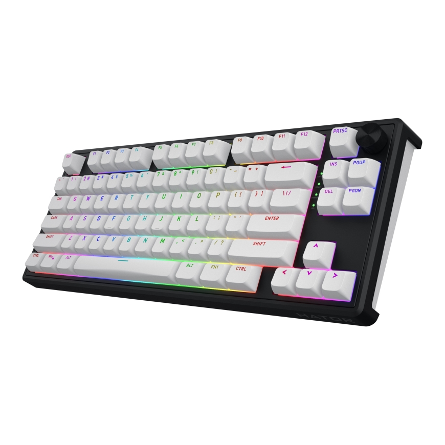 HATOR Skyfall Wireless 80 keyboard Gaming USB + RF Wireless + Bluetooth QWERTY US English Black, White – 3