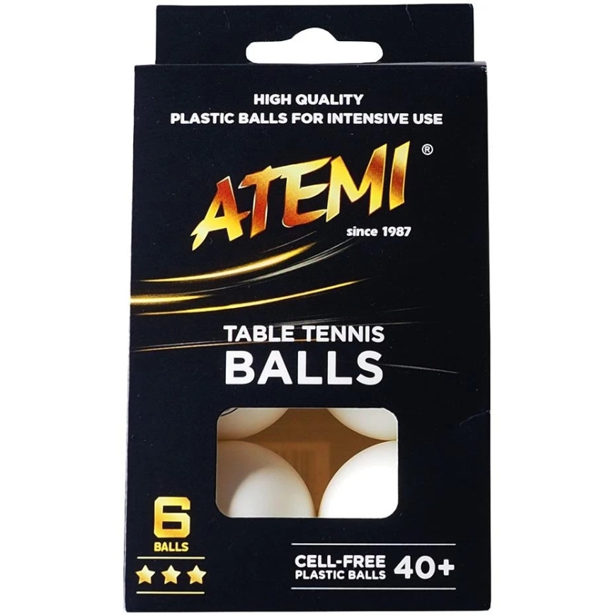 Atemi *** pöytätenniksen pallot, 6 kpl
