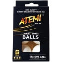 Atemi table tennis balls, 6 pcs