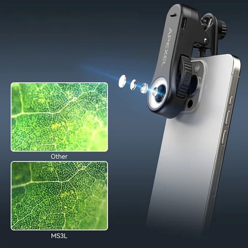 Apexel MS3 120x Micro Lens with LED Light – 4