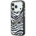 Karl Lagerfeld IML Signature Zebra Glitter MagSafe Case for iPhone 17 Pro / 18 Pro - Gold